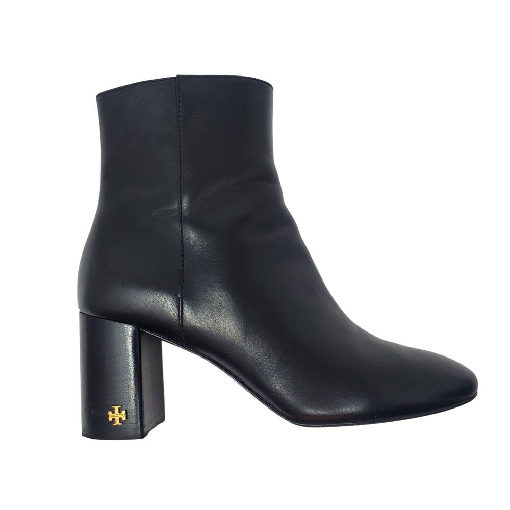 Tory Burch Brooke 70MM Ankle Bootie Calf Leather Perfect Black 46063 Size 6.5
